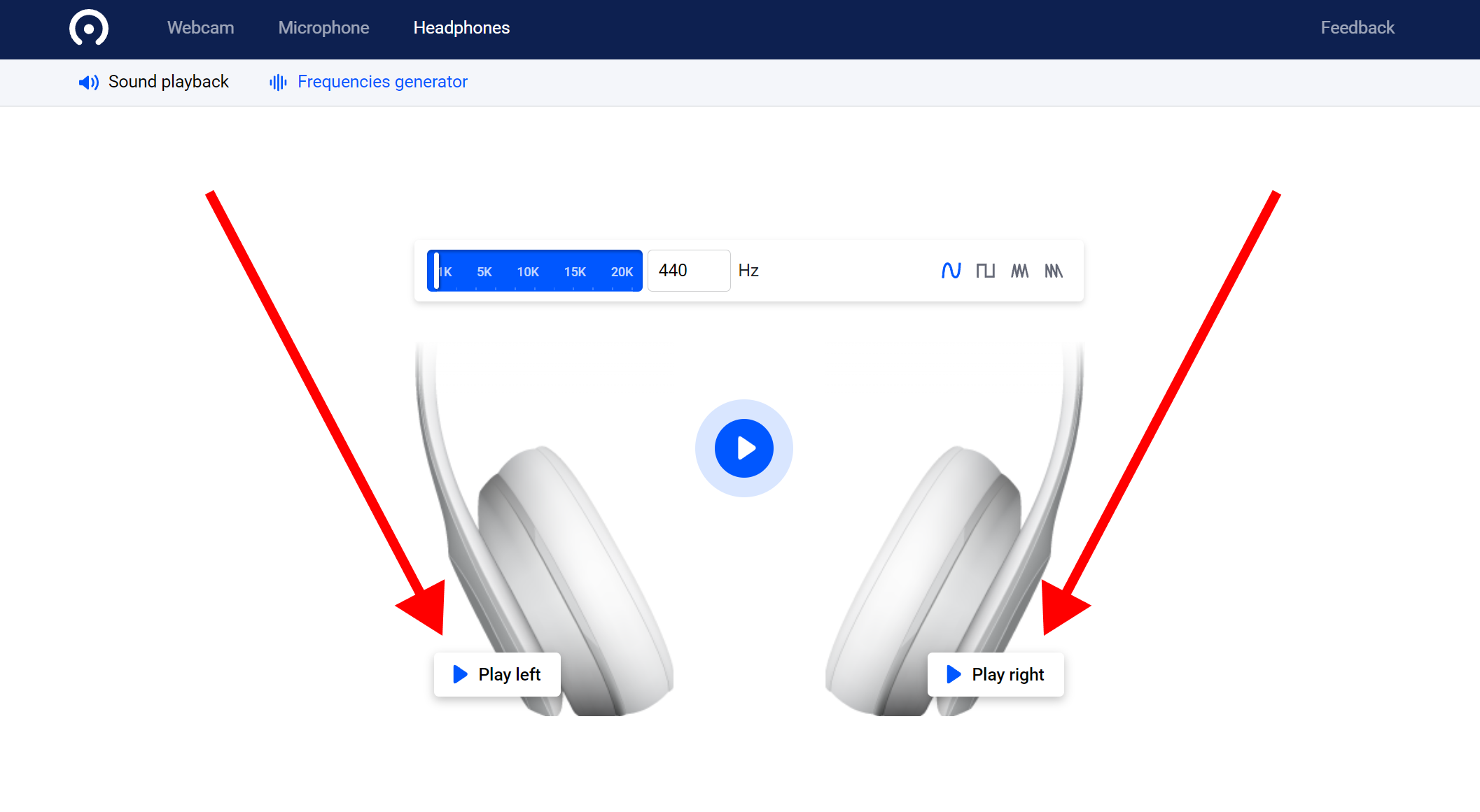 How to test headphones online